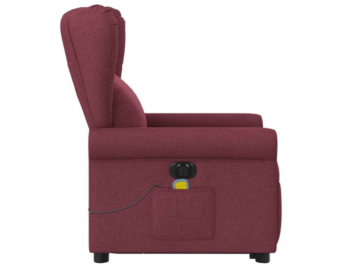 Sonata H Електрически изправящ масажен реклайнер виненочервен текстил