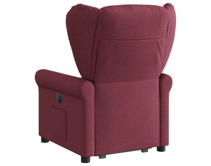 Sonata H Електрически изправящ масажен реклайнер виненочервен текстил