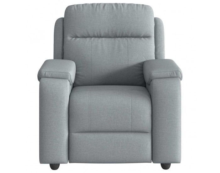 Sonata H Масажен реклайнер стол, светлосив, текстил