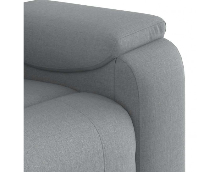 Sonata H Масажен реклайнер стол, светлосив, текстил