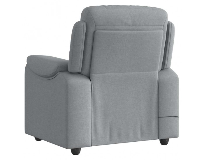 Sonata H Масажен реклайнер стол, светлосив, текстил