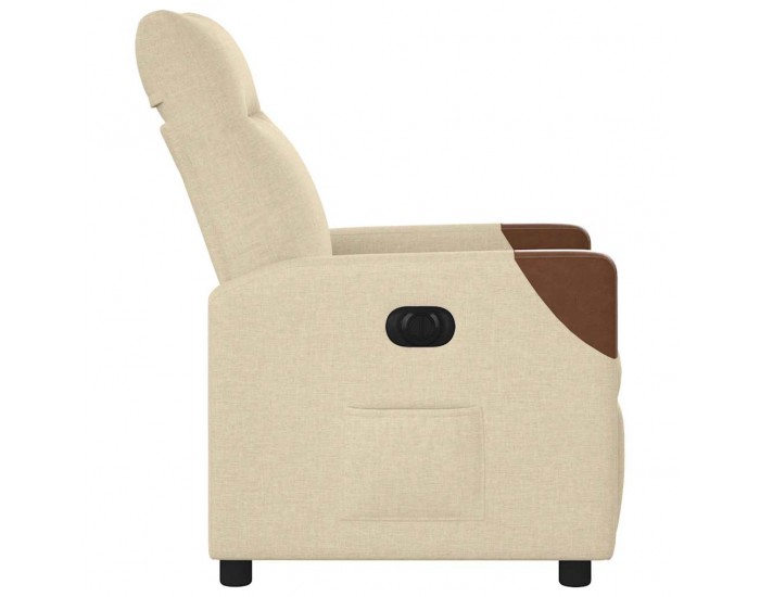 Sonata H Електрически стол реклайнер , кремав, текстил