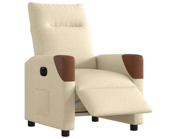 Sonata H Електрически стол реклайнер , кремав, текстил