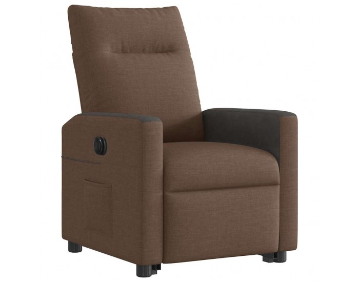 Sonata H Електрически изправящ реклайнер стол, кафяв, текстил