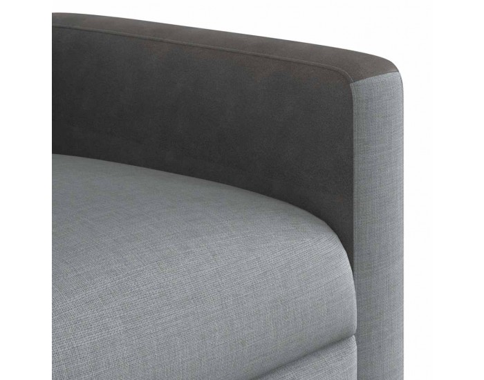 Sonata H Масажен реклайнер стол, светлосив, текстил