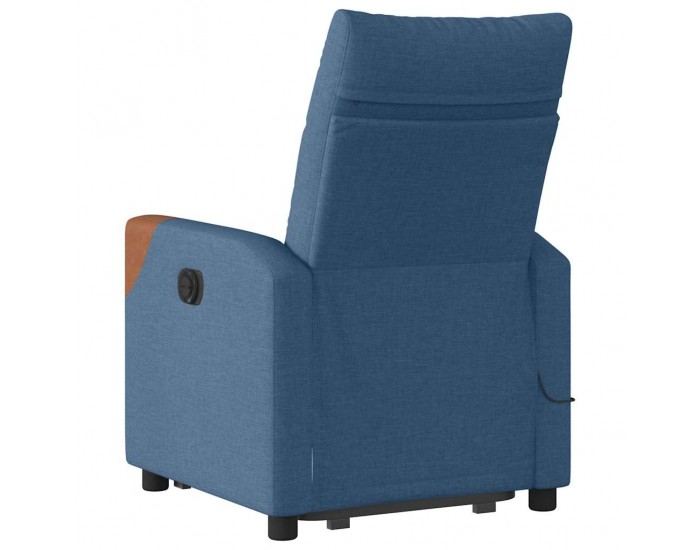 Sonata H Изправящ масажен реклайнер стол, син, текстил