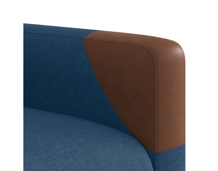 Sonata H Изправящ масажен реклайнер стол, син, текстил