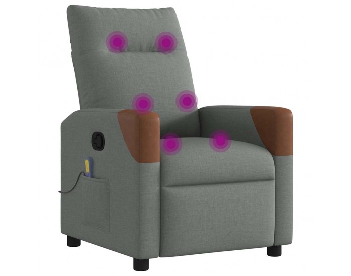 Sonata H Масажен наклоняем стол, тъмносив, текстил