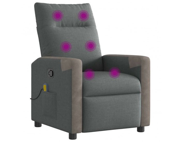 Sonata H Масажен наклоняем стол, тъмносив, текстил