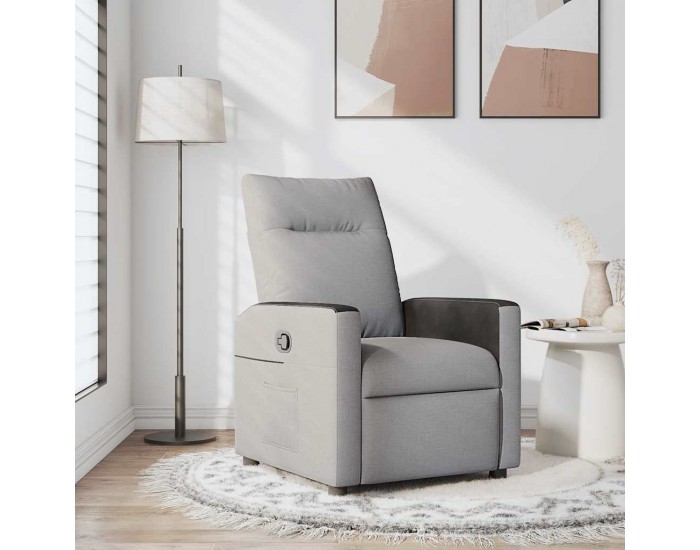 Sonata H Recliner Chair Cloud Grey Fabric