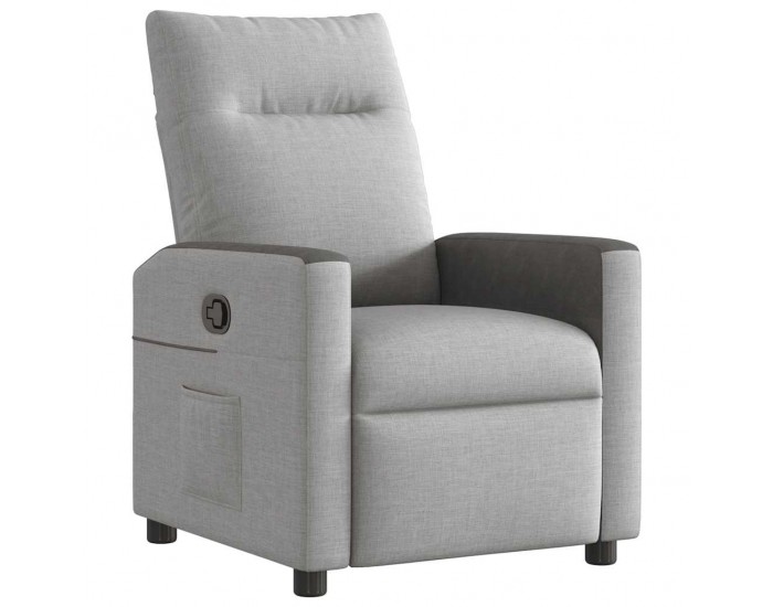 Sonata H Recliner Chair Cloud Grey Fabric