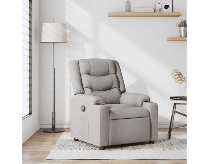 Sonata H Recliner Chair Cloud Grey Fabric