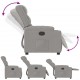 Sonata H Recliner Chair Cloud Grey Fabric