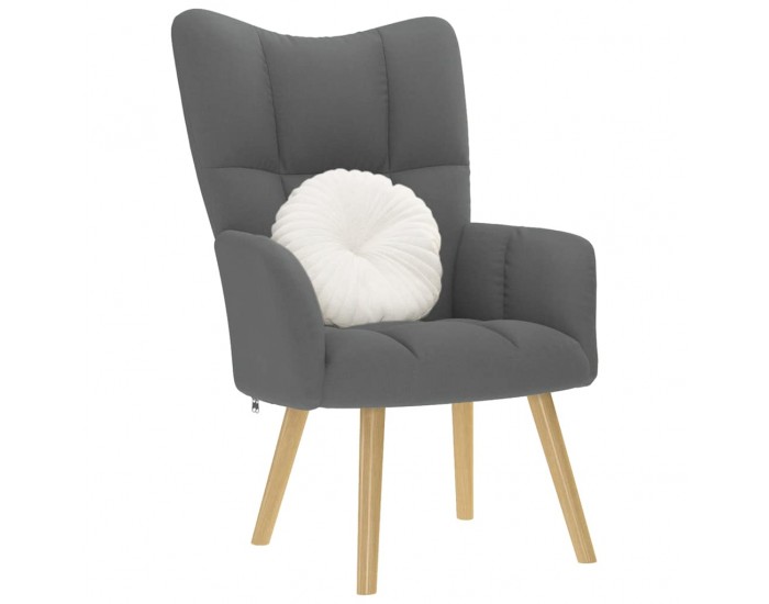 Sonata H Релакс стол, тъмносив, текстил