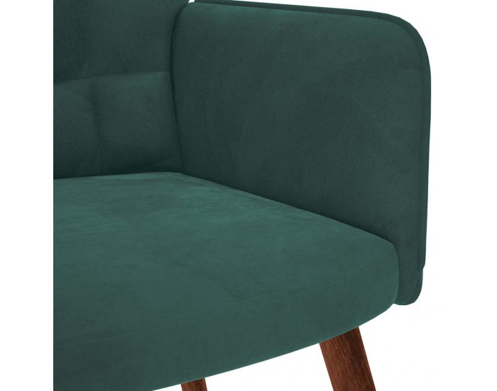 Sonata H Релакс стол, тъмнозелен, кадифе