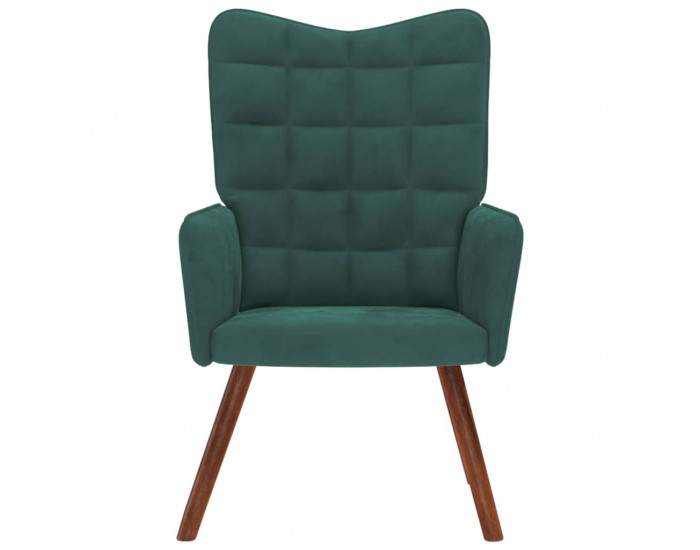 Sonata H Релакс стол, тъмнозелен, кадифе