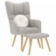 Sonata H Релаксиращ стол с табуретка за крака Cloud Grey Fabric Sonata H Релаксиращ стол с табуретка за крака Cloud Grey Fabric