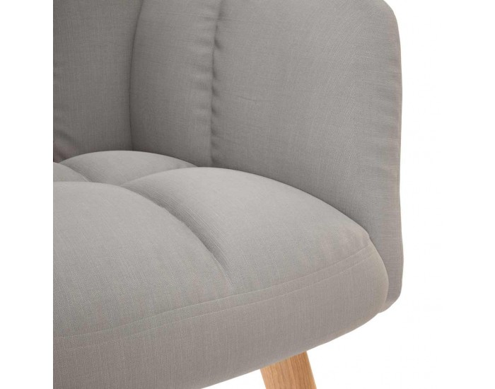 Sonata H Релаксиращ стол с табуретка за крака Cloud Grey Fabric Sonata H Релаксиращ стол с табуретка за крака Cloud Grey Fabric