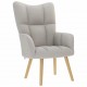 Sonata H Релаксиращ стол с табуретка за крака Cloud Grey Fabric Sonata H Релаксиращ стол с табуретка за крака Cloud Grey Fabric