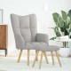 Sonata H Релаксиращ стол с табуретка за крака Cloud Grey Fabric Sonata H Релаксиращ стол с табуретка за крака Cloud Grey Fabric