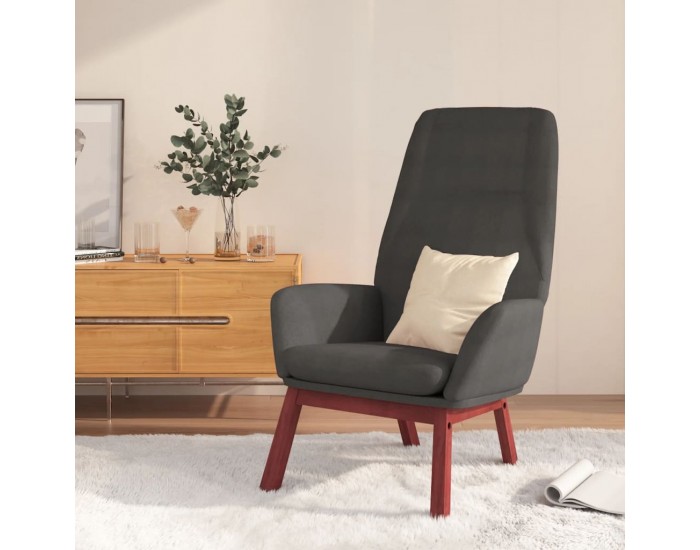 Sonata H Релакс стол, тъмносив, текстил