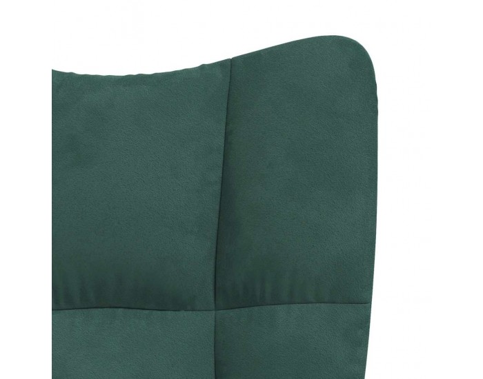 Sonata H Релакс стол, тъмнозелен, кадифе