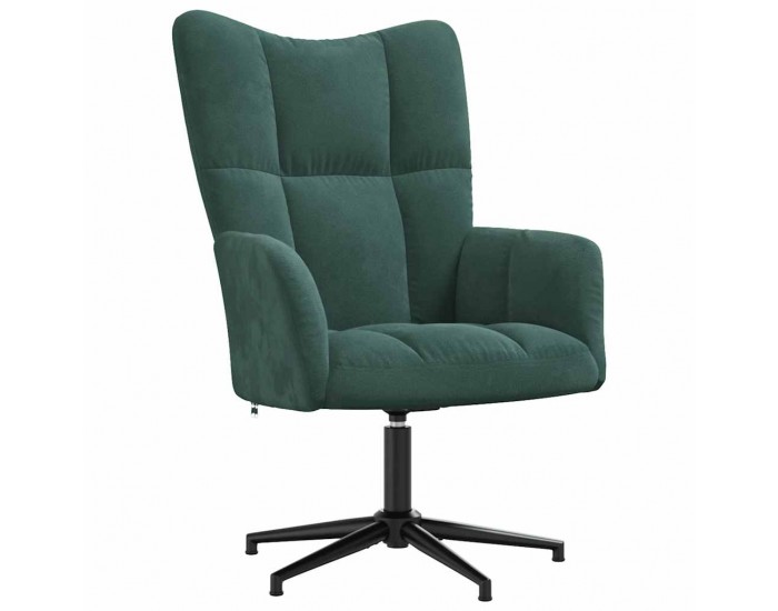 Sonata H Релакс стол, тъмнозелен, кадифе