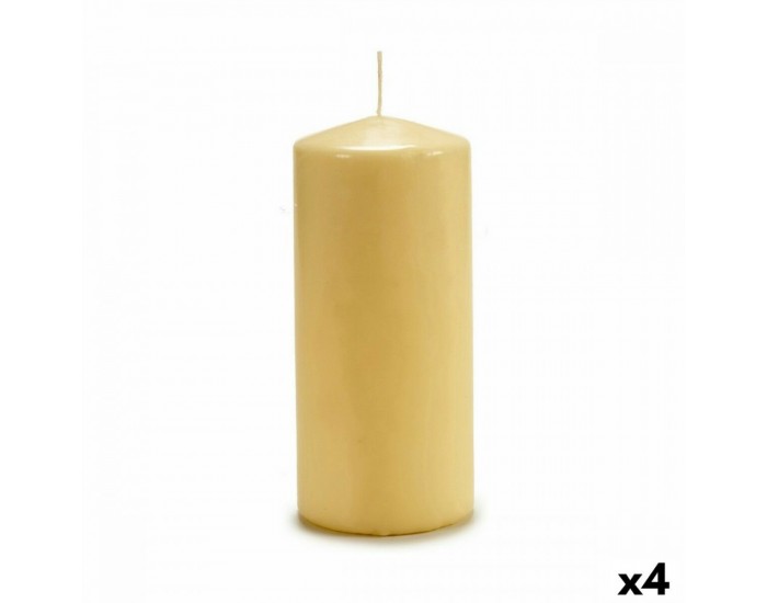 Свещ 9 x 20 x 9 cm Сметана (4 броя) Свещ 9 x 20 x 9 cm Сметана (4 броя)