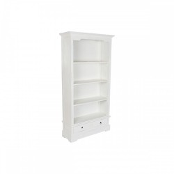 Лавица Home ESPRIT Бял Дървен 97 x 34 x 180 cm - Етажерки