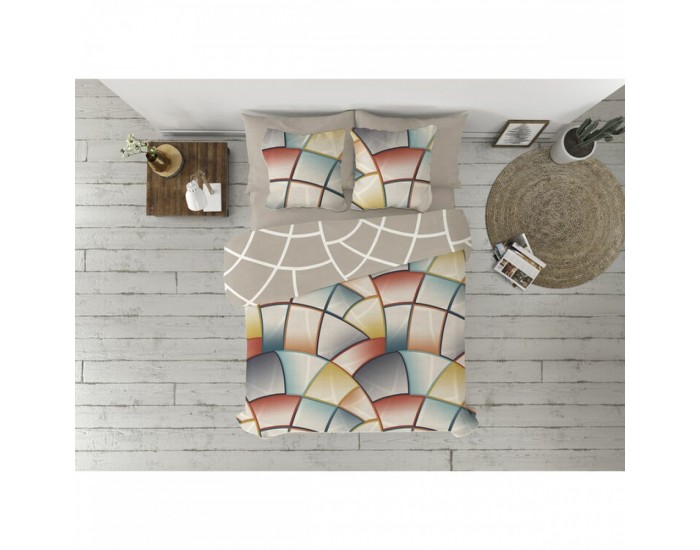 Покривало за одеяло Pierre Cardin Lucas Кафяв 144 Конци 240 x 230 cm Покривало за одеяло Pierre Cardin Lucas Кафяв 144 Конци 240 x 230 cm