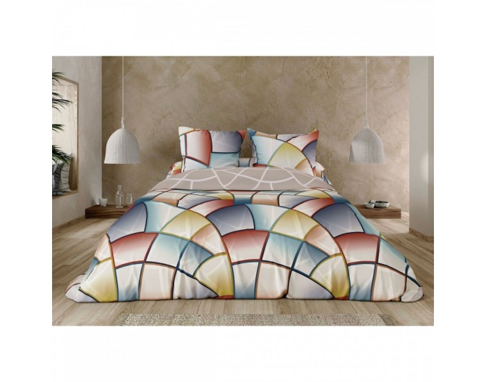 Покривало за одеяло Pierre Cardin Lucas Кафяв 144 Конци 240 x 230 cm Покривало за одеяло Pierre Cardin Lucas Кафяв 144 Конци 240 x 230 cm