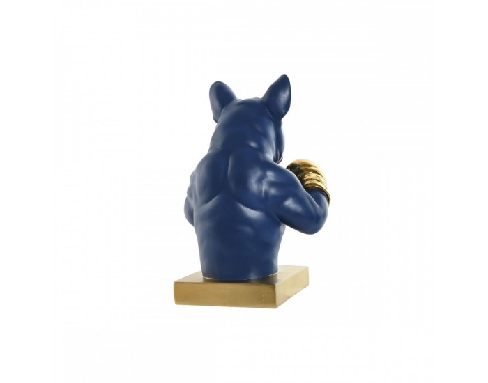 Декоративна фигурка Home ESPRIT Син Оранжев Златен 28 X 26 X 35,5 cm (2 броя)