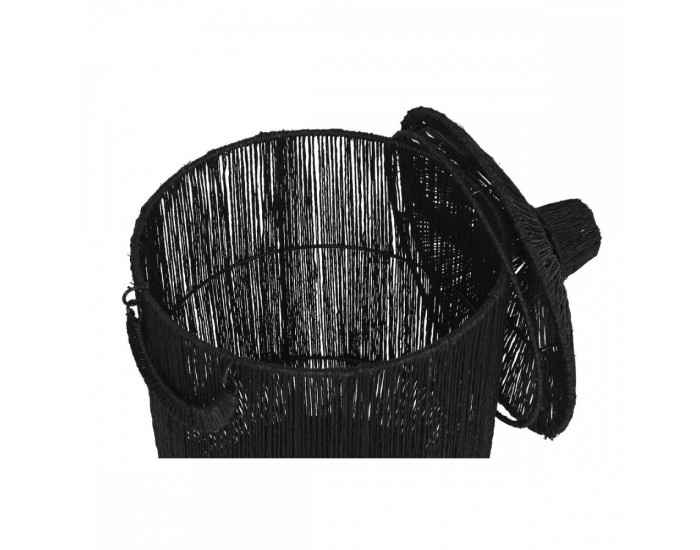 Игра на Кошници Home ESPRIT Черен Юта Метал (2 Части)