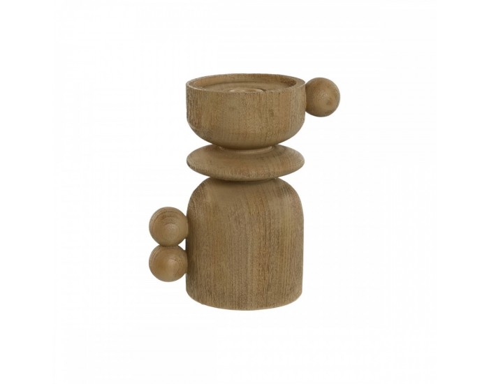 Канделабър Home ESPRIT Кафяв Смола Дървен 16 x 10 x 18 cm