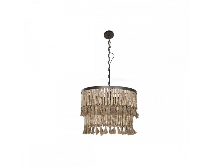 Полилей Home ESPRIT Кафяв Естествен Дървен Метал 50 W 61 x 61 x 117 cm Полилей Home ESPRIT Кафяв Естествен Дървен Метал 50 W 61 x 61 x 117 cm