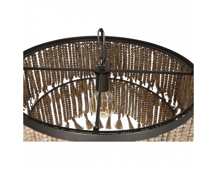 Полилей Home ESPRIT Кафяв Естествен Дървен Метал 50 W 61 x 61 x 117 cm Полилей Home ESPRIT Кафяв Естествен Дървен Метал 50 W 61 x 61 x 117 cm