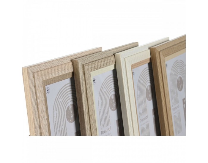 Рамка за снимки Home ESPRIT Многоцветен Алуминий Кристал Дървен MDF Scandi 16 x 2,8 x 21 cm (4 броя)