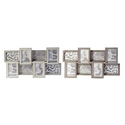 Рамка за снимки DKD Home Decor Кристал Дървен MDF (60 x 3 x 32 cm) (2 pcs) - Канцеларски материали