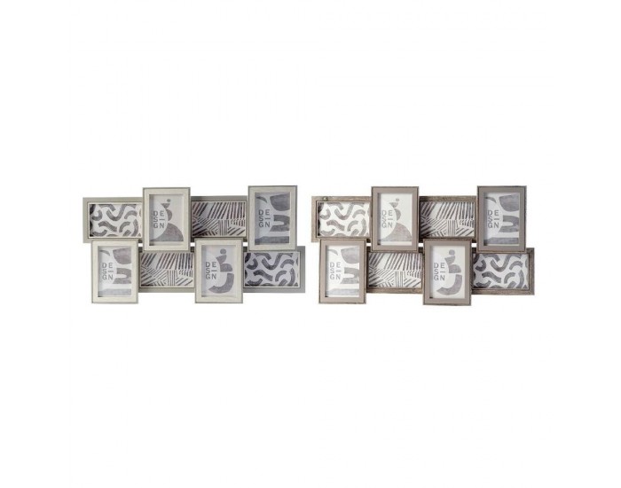 Рамка за снимки DKD Home Decor Кристал Дървен MDF (60 x 3 x 32 cm) (2 pcs)