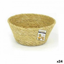 Многофункционална Кошница Privilege Морска трева Кръгъл 18 x 8 cm (24 броя) - Кутии, Органайзери и Други продукти за съхранение