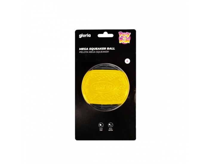 Топка за Домашни Любимци Gloria PLAY AND RUN Жълт TPR L 8,89 cm