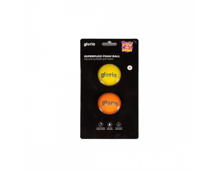 Топка за Домашни Любимци Gloria PLAY AND RUN Жълт Пяна TPR S 4,5 cm 2 броя