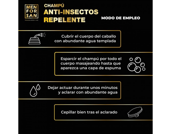 Шампоан за Коня Menforsan herbal 1 L Репелент против насекоми Шампоан за Коня Menforsan herbal 1 L Репелент против насекоми