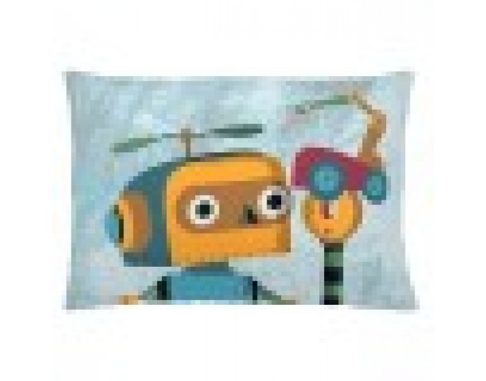 Калъфка за възглавница Naturals Robots (50 x 30 cm)