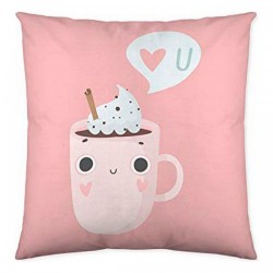 Калъфка за възглавница Costura Funny Cups (50 x 50 cm) - Възглавници