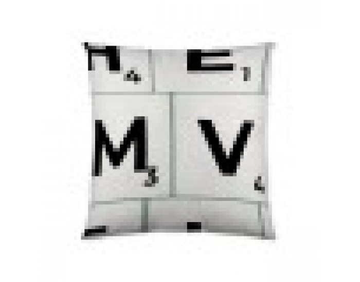 Калъфка за възглавница Naturals Scrabble (50 x 50 cm)