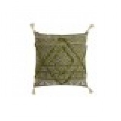 Възглавница Home ESPRIT Зелен Boho 45 x 5 x 45 cm - Възглавници