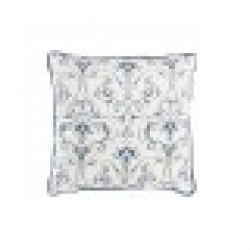 Възглавница DKD Home Decor Син полиестер Бял Lilled (45 x 10 x 45 cm) - Възглавници
