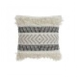 Възглавница DKD Home Decor Черен Бежов 45 x 10 x 45 cm Boho - Възглавници