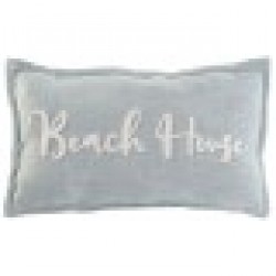 Възглавница Home ESPRIT Beach Бял Небесно синьо Средиземноморско 60 x 10 x 35 cm - Възглавници